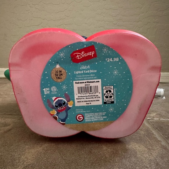 22” Disney Stitch Christmas blow mold yard decoration - Picture 5 of 8